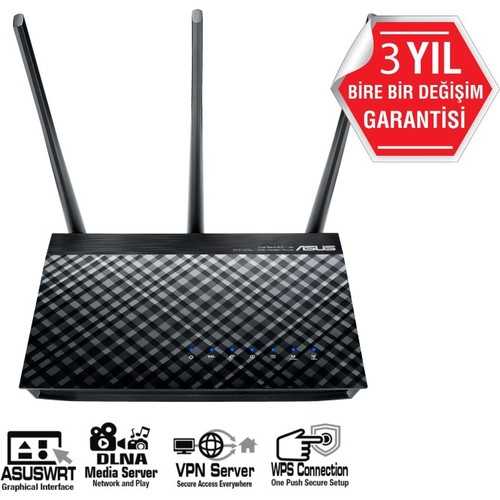 ASUS DSL-AC51 AC750 ADSL+ VDSL KABLOSUZ MODEM VPN ASUS DSL-AC51 AC750 ADSL+ VDSL KABLOSUZ MODEM VPN