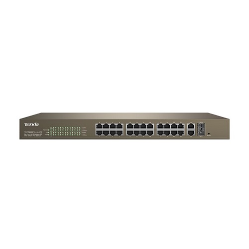TENDA TEF1226P 24 PORT 10/100 24 PORT POE WEB YÖNETİLEBİLİR SWITCH 2GE+2SFP (440W)