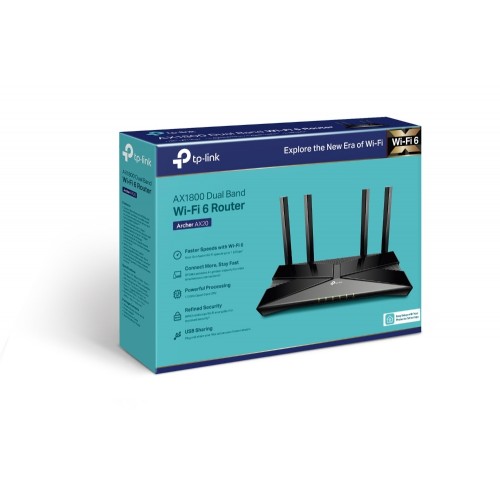 TP-LINK ARCHER AX20 AX1800 ROUTER WIFI6 TP-LINK ARCHER AX20 AX1800 ROUTER WIFI6