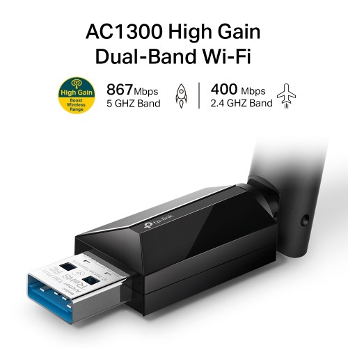 TP-LINK ARCHER T3U PLUS 1300MBPS KABLOSUZ ADAPTÖR TP-LINK ARCHER T3U PLUS 1300MBPS KABLOSUZ ADAPTÖR