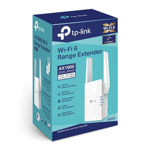 TP-LINK RE605X AC1800 DB MENZİL GENİŞLETİCİ WIFI6 TP-LINK RE605X AC1800 DB MENZİL GENİŞLETİCİ WIFI6