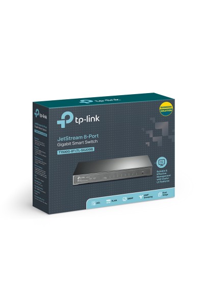 TP-LINK T1500G-8T 8PORT GIGABIT SMART SWITCH(TL-SG2008)